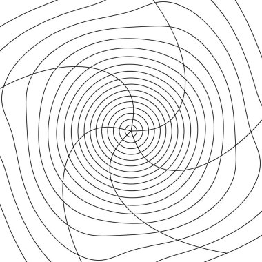 Spiral ile dairesel desen