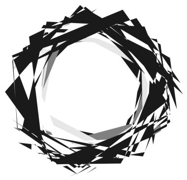 Sinirli bir geometrik şekil, desen.