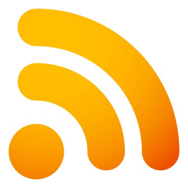 Generic signal or RSS feed icon clipart