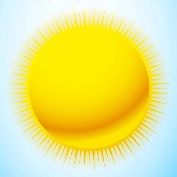 Lyse sol illustration – Stock-vektor