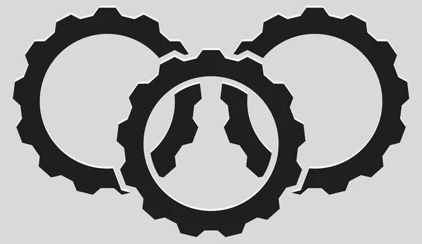 Gear wheel icons — Stock Vector