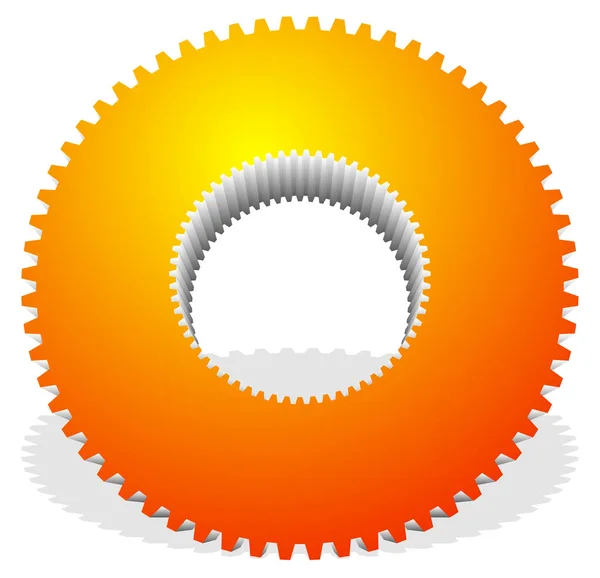 Gear wheel pictogrammen — Stockvector