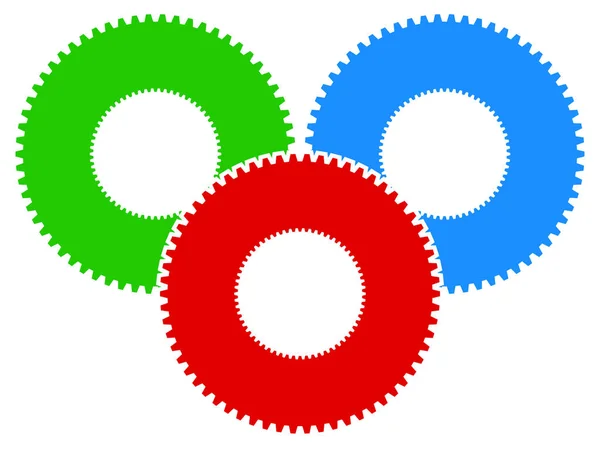 Icônes roue dentée — Image vectorielle