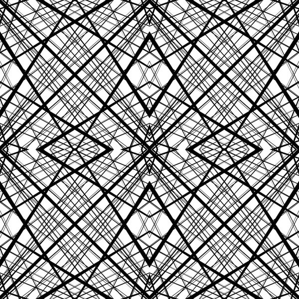 Oregelbundet mönster med symmetrisk sammanlänkningar — Stock vektor