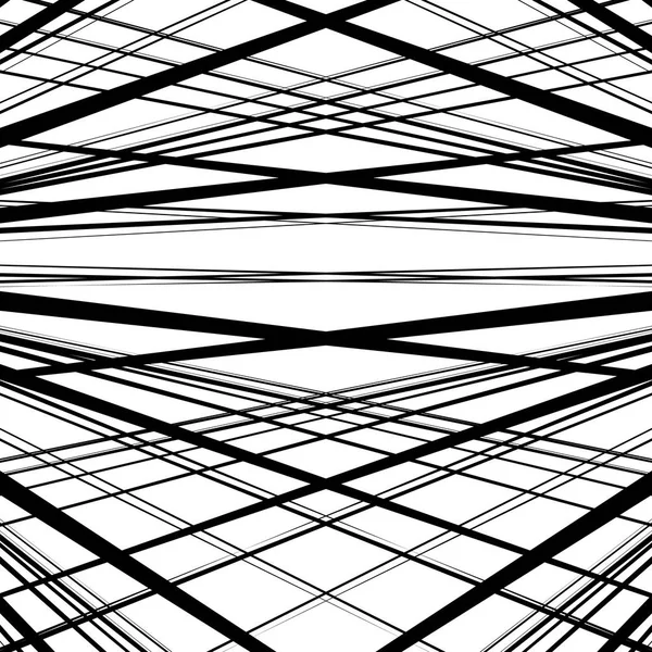 Unregelmäßiges Muster symmetrischer Verbindungen — Stockvektor
