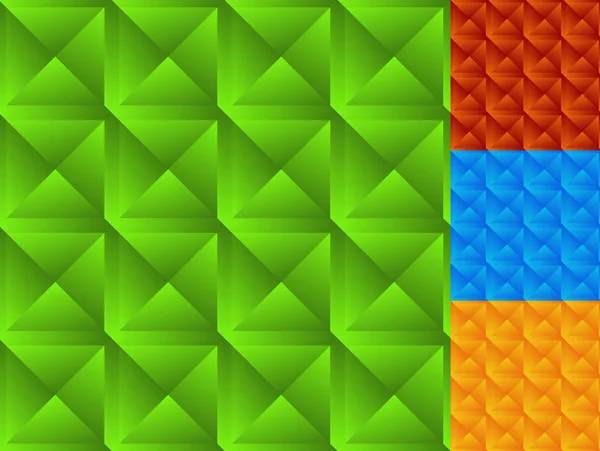 여러 가지 색상으로 모자이크 패턴의 집합 — 스톡 벡터