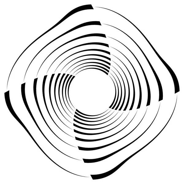 Abstracte element met vervorming — Stockvector