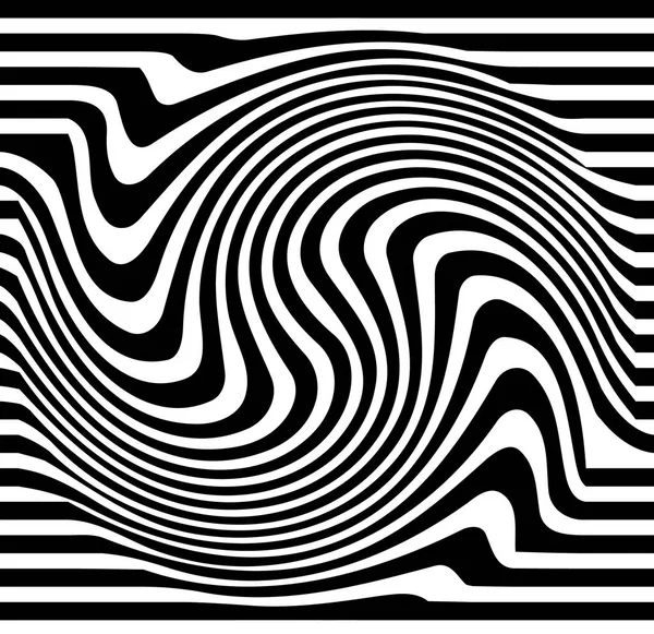 Vrille lignes déformées — Image vectorielle