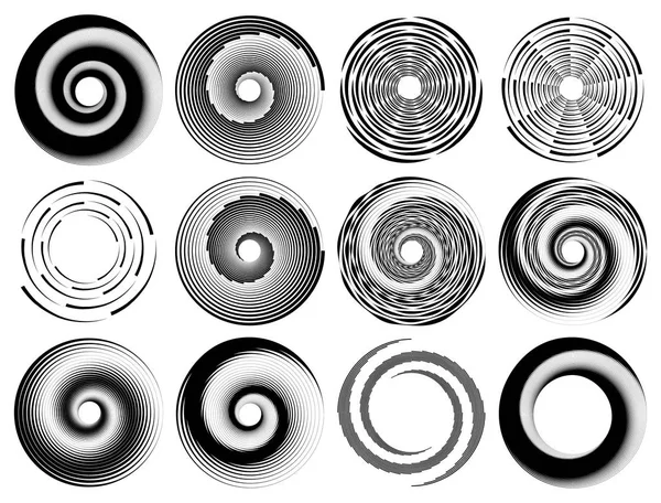 Geometrisk konst med cirkulära motiv. — Stock vektor