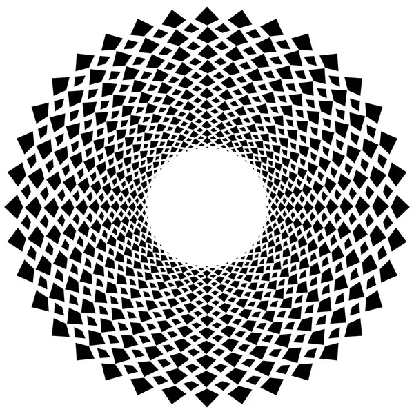 Geometrische Kunst mit kreisförmigem Motiv. — Stockvektor