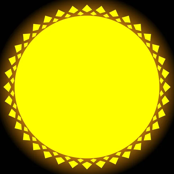Bright sun illustration — Stock Vector