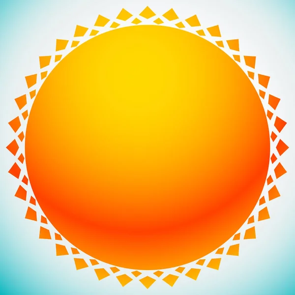 Parlak güneş illüstrasyon — Stok Vektör