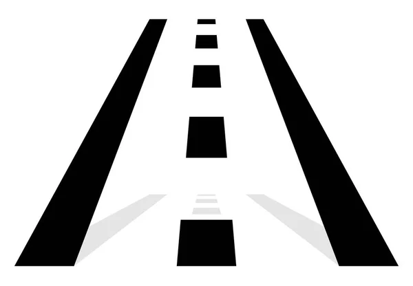 Road lines icon — Stock Vector