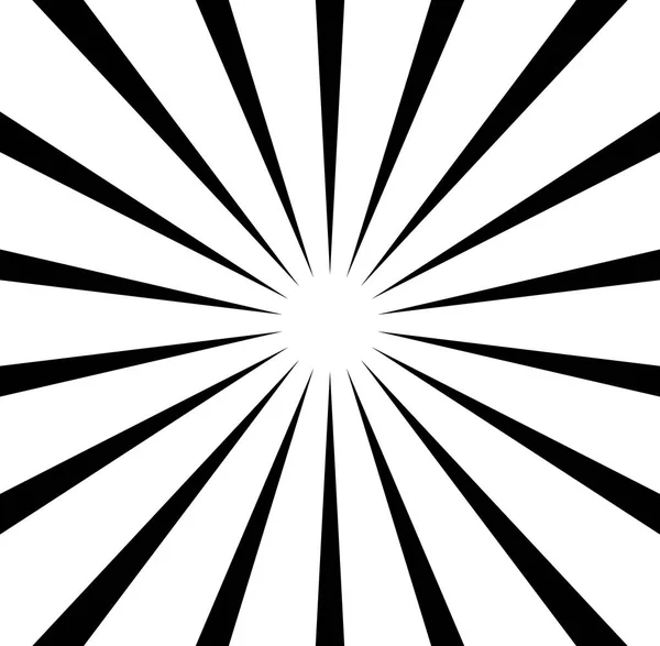 Lignes radiales motif de rafale d'étoiles — Image vectorielle