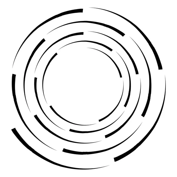 円形をモチーフにした幾何学的な芸術. — ストックベクタ