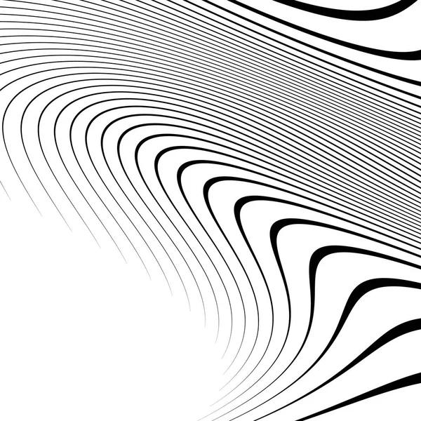 Courbes, lignes ondulantes — Image vectorielle