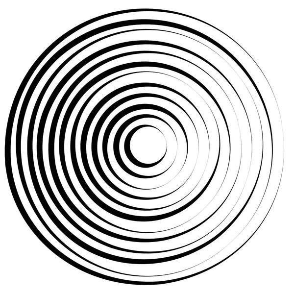 Radiella linjer med roterande distorsion. — Stock vektor