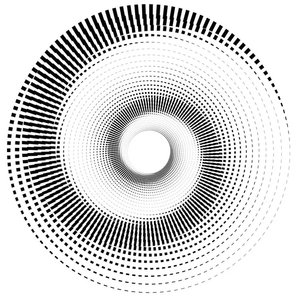 Dairesel motifi ile geometrik sanat. — Stok Vektör