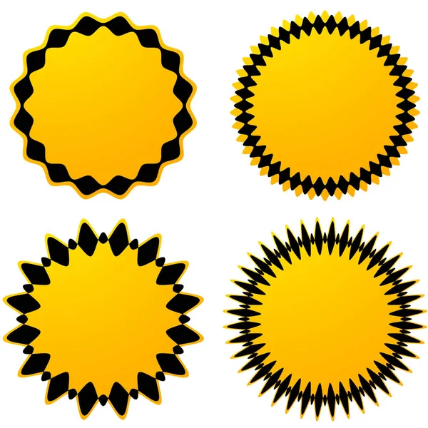 Set of geometric circular elements — Stock Vector