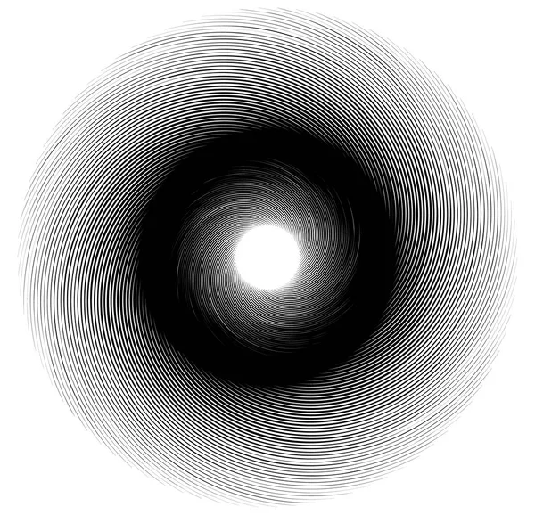 Elemento geométrico de diseño en espiral — Archivo Imágenes Vectoriales