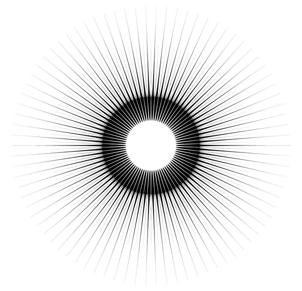 Élément de conception en spirale géométrique — Image vectorielle