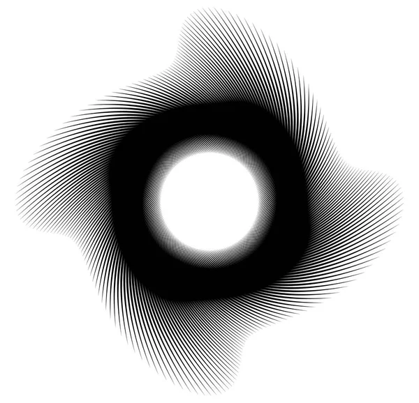 幾何学的なスパイラル デザイン要素 — ストックベクタ