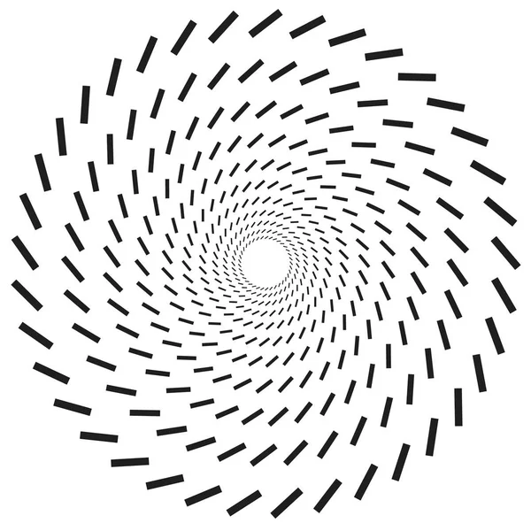 Radiale geometrische Elementreihen — Stockvektor