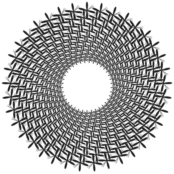 Radiella geometriska element-serien — Stock vektor