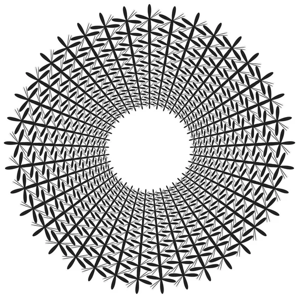 Série d'éléments géométriques radiaux — Image vectorielle