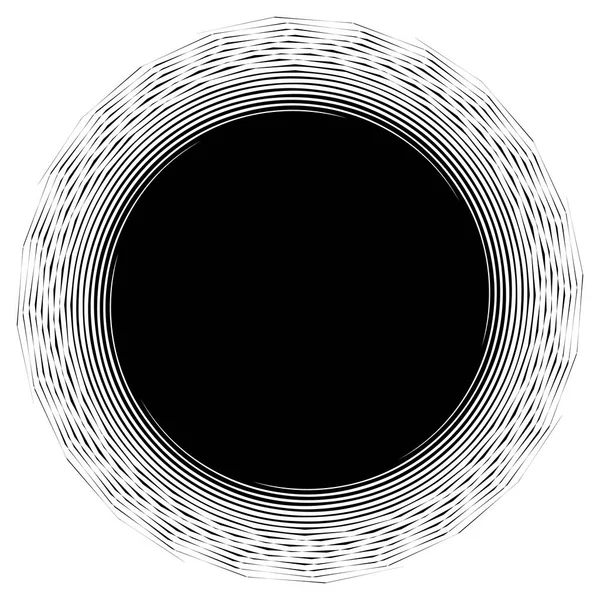 Radiella linjer med roterande distorsion. — Stock vektor