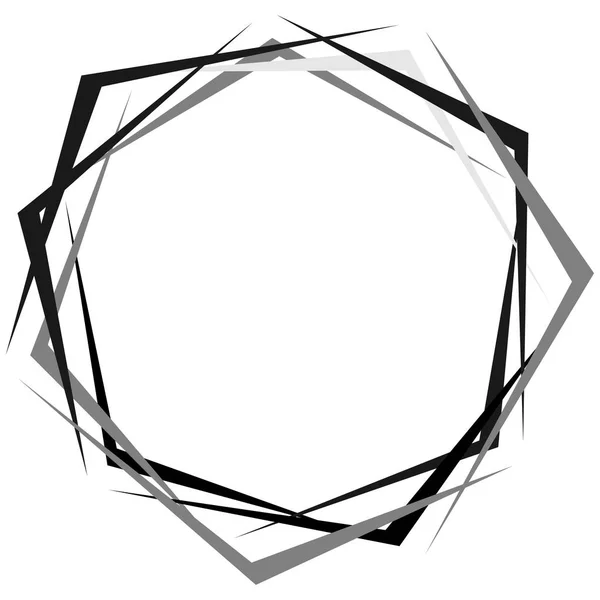 Forma geométrica afilada, patrón . — Vector de stock