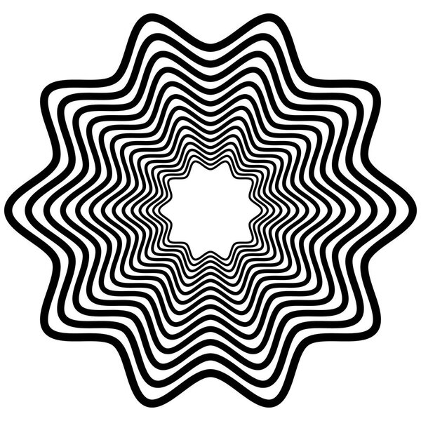 Radial geometric element series