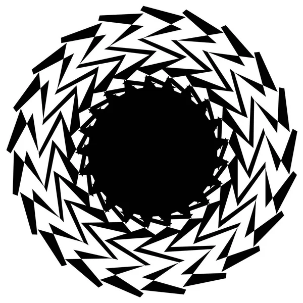 Radiella geometriska element-serien — Stock vektor