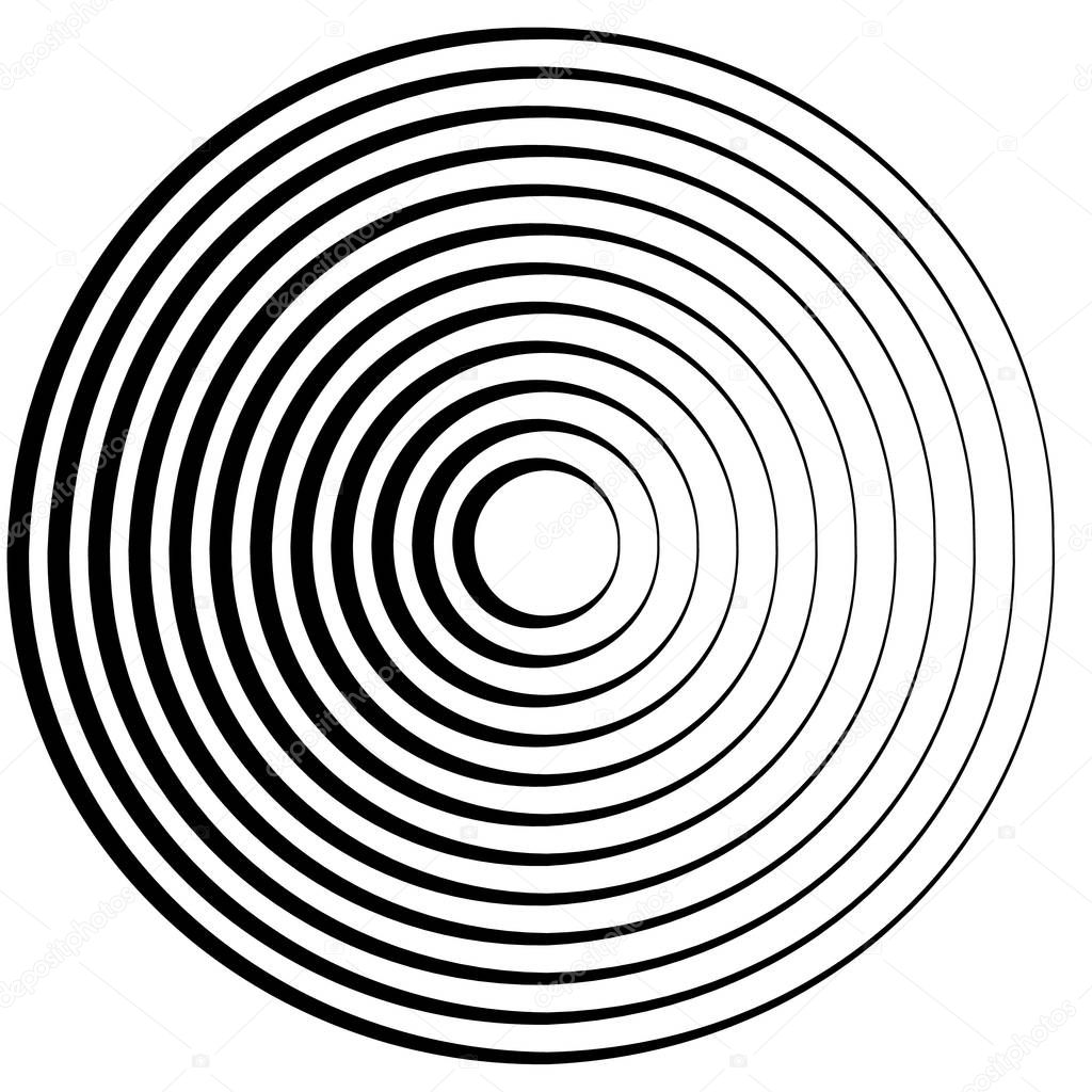 Radial lines with rotating distortion. 