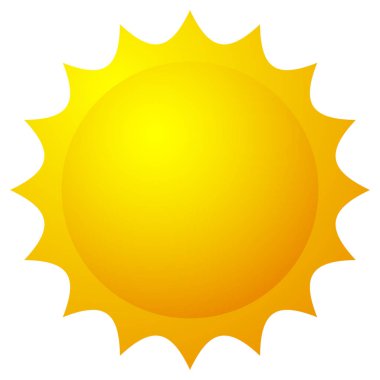 Parlak güneş illüstrasyon 