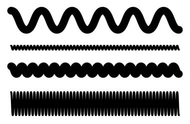 Lines with waving effect clipart