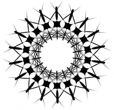 Geometrik sarmal tasarım öğesi  