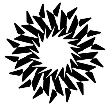 Geometrik sarmal tasarım öğesi  