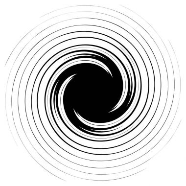 Bozulma dönen radyal çizgiler. 