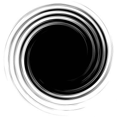 Bozulma dönen radyal çizgiler. 