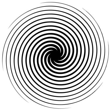 Radial lines with rotating distortion.  clipart