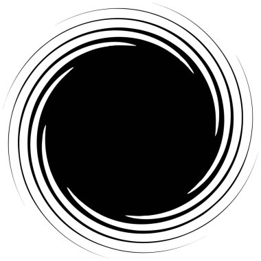 Bozulma dönen radyal çizgiler. 