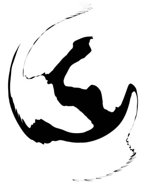 siyah ve beyaz tasarım öğesi