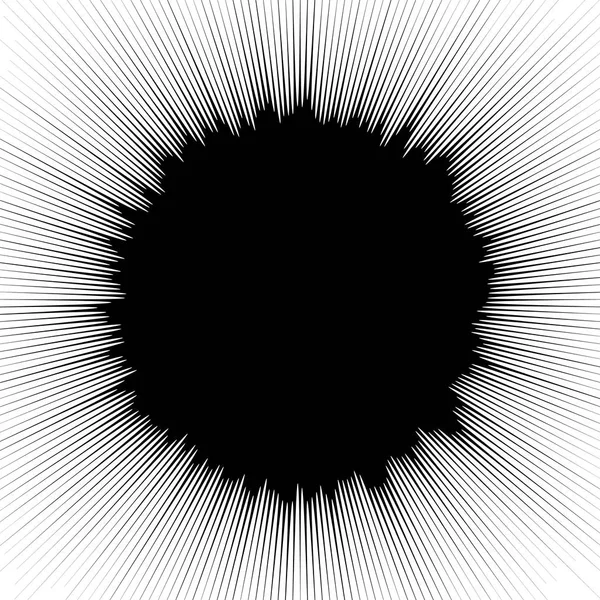 Serie de elementos geométricos radiales — Archivo Imágenes Vectoriales