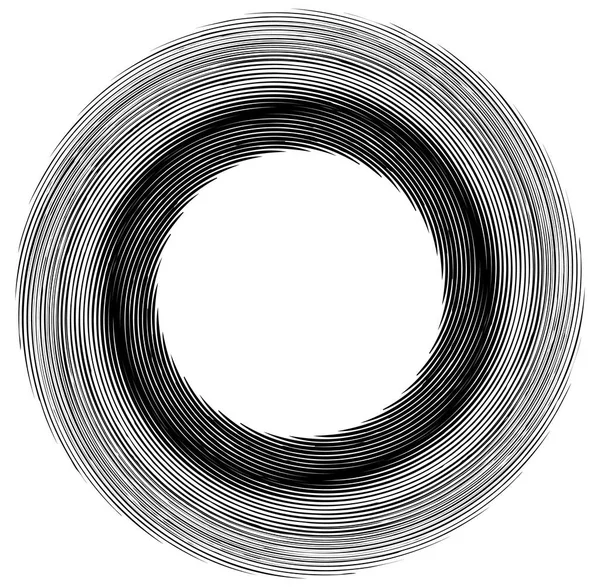Linhas radiais com distorção rotativa . —  Vetores de Stock