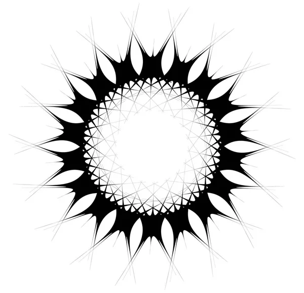 Elemento geométrico de diseño en espiral — Vector de stock