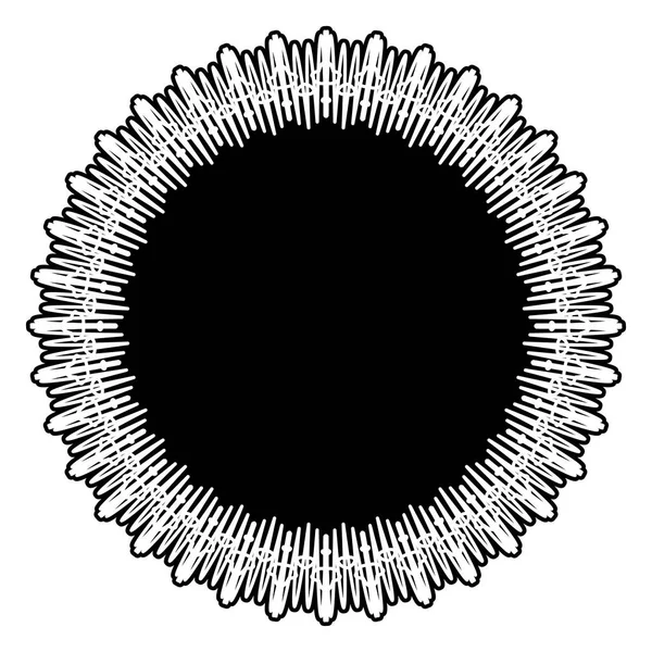 Geometrische Kunst mit kreisförmigem Motiv. — Stockvektor