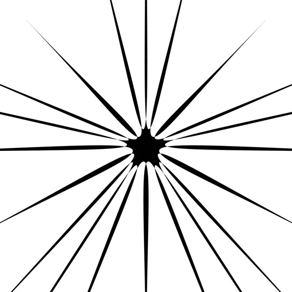 Promieniowe element geometrycznej serii — Wektor stockowy