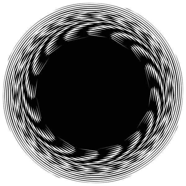 Líneas radiales con distorsión rotatoria . — Archivo Imágenes Vectoriales