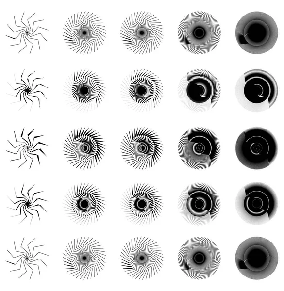 Éléments géométriques circulaires — Image vectorielle